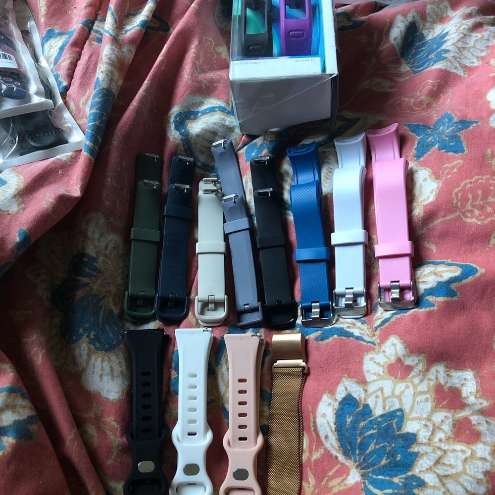 Interchangeable Silicone and Metal Watch Bands - Multi-Color Pack